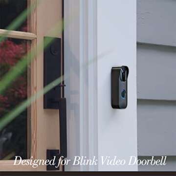 Blink Doorbell Mount, Adhesive Door Mount for Blink Video Doorbell, No-Drill Mounting Bracket Accessories for Blink Doorbell Security System