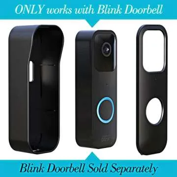 Blink Doorbell Mount, Adhesive Door Mount for Blink Video Doorbell, No-Drill Mounting Bracket Accessories for Blink Doorbell Security System