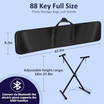 88 Key Electronic Digital Piano - Perfect for Beginners and Pros