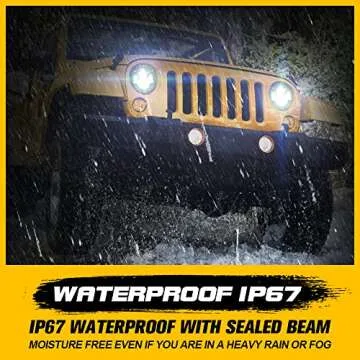 SPL 7 Inch Round LED Headlights for Jeep and Hummer