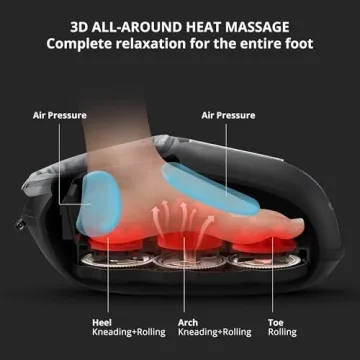 Medcursor Foot Massager - Deep Kneading with Heat for Pain Relief