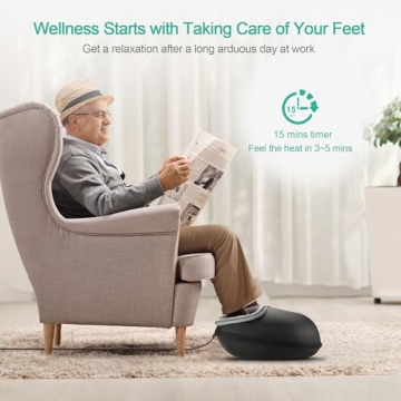 Medcursor Foot Massager - Deep Kneading with Heat for Pain Relief