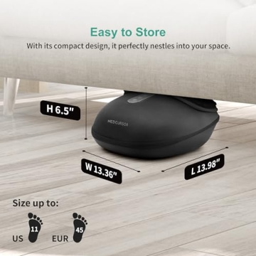 Medcursor Foot Massager - Deep Kneading with Heat for Pain Relief