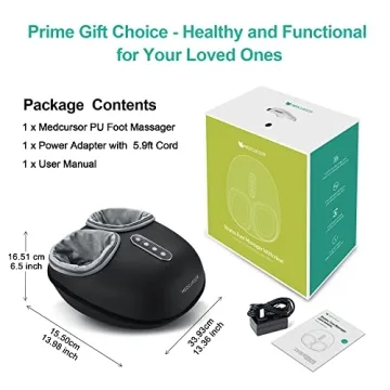 Medcursor Foot Massager - Deep Kneading with Heat for Pain Relief