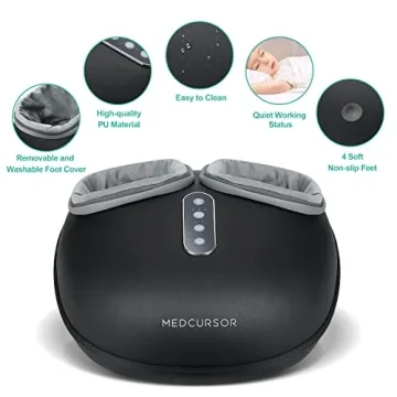 Medcursor Foot Massager - Deep Kneading with Heat for Pain Relief