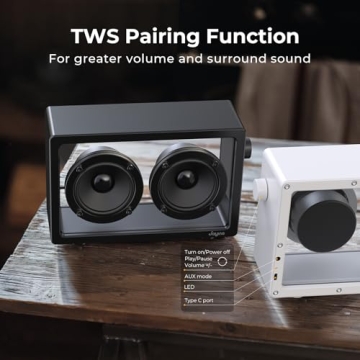 JAYINE Cassette Portable Bluetooth Speaker with 16W Power