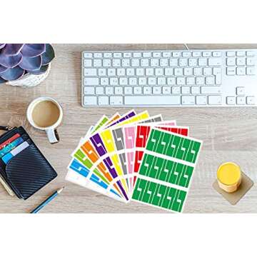 300pcs Cable Labels, 10 Colors Colorful Cord Labels Self Adhesive Waterproof Stickers for Cables Laser Printer Labeling Various Charger Cords,Cables Handwriting for Computer Wire Cable Management…