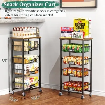 OKZEST 5-Tier Kitchen Organizer with Pull-Out Baskets