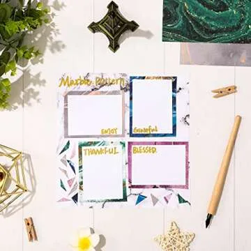 Whaline Marble Pattern Paper Pack - 24 Double-Sided Sheets