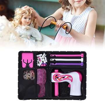 Keenso Electric Hair Braider Kit for Kids DIY Styling