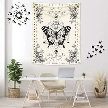 Lunerfex Boho Butterfly Tapestry for Artistic Home Decor
