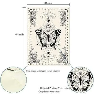 Lunerfex Boho Butterfly Tapestry for Artistic Home Decor