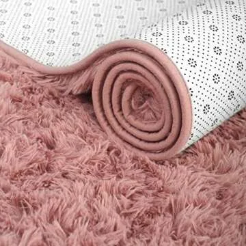 ISEAU Fluffy Rug Soft Velvet Area Rugs for Home Decor