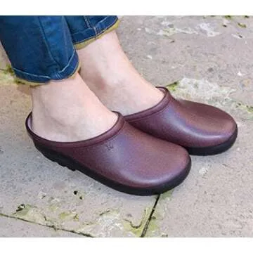 Sloggers Waterproof Garden Clogs for Women – Traditional Garden Clogs with Premium Comfort Support Insole, (Deep Lake Blue), (Size 8)