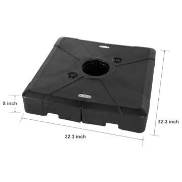 PURPLE LEAF Offset Umbrella Base PL209UM for Stability