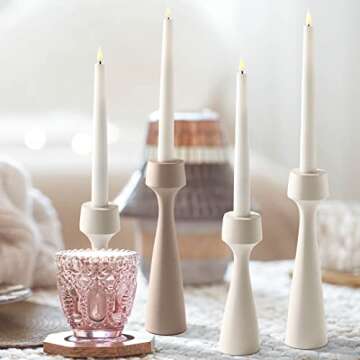 Tall Modern Candle Holders for Taper Candles - Chic Design