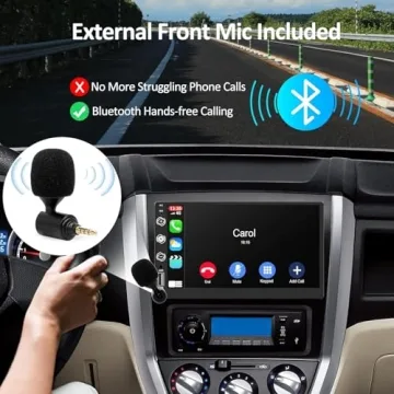2024 Upgraded 7" Carplay Touchscreen for Easy Connectivity