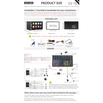 2024 Upgraded 7" Carplay Touchscreen for Easy Connectivity