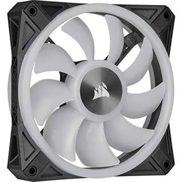 Corsair QL Series, Ql120 RGB, 120mm RGB LED Fan, Triple Pack with Lighting Node Core, Black, Compatible with Desktop
