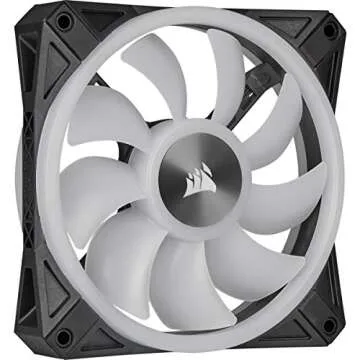 Corsair QL Series, Ql120 RGB, 120mm RGB LED Fan, Triple Pack with Lighting Node Core, Black, Compatible with Desktop