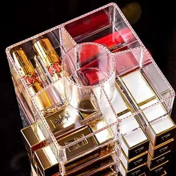 Sooyee Lipstick Organizer with 360 Degree Rotation