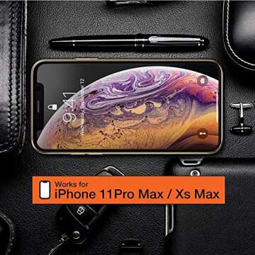 Trianium (3 Packs) Screen Protector Designed for Apple iPhone 11 Pro Max, iPhone XS Max (6.5" 2018) ...