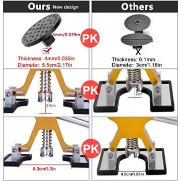 GLISTON 45pcs Adjustable Paintless Dent Repair Tool Kit