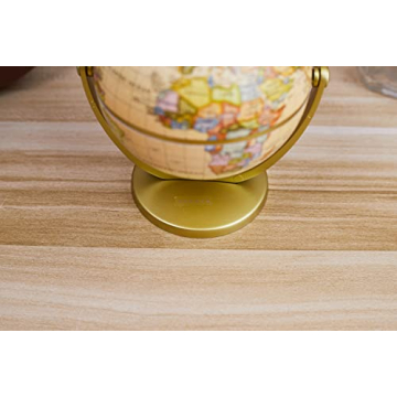 Annova Mini Antique Globe - Compact and Educational 4-Inch Antique Decor