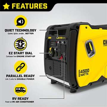 Champion 4500-Watt RV Ready Portable Inverter Generator