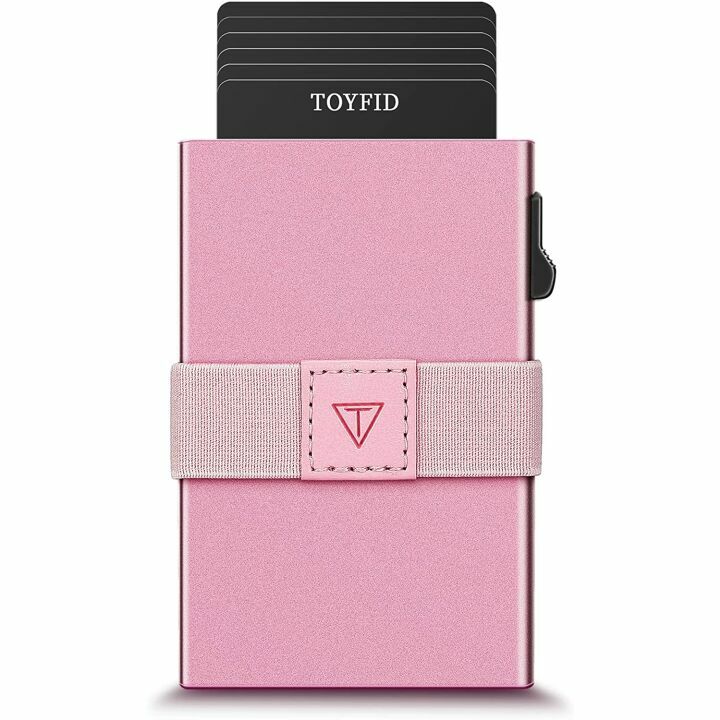 TOYFID Minimalist Card Wallet - RFID Blocking, Ultralight