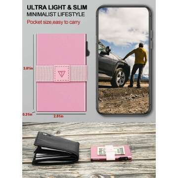 TOYFID Minimalist Card Wallet - RFID Blocking, Ultralight