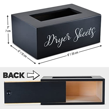 Rustic Dryer Sheet Dispenser for Stylish Laundry Rooms