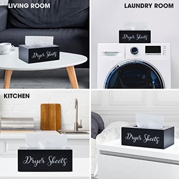 Rustic Dryer Sheet Dispenser for Stylish Laundry Rooms