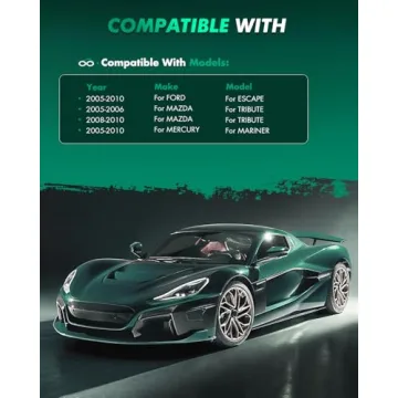 SCITOO Ceramic Brake Pads Kit for Ford Escape & More