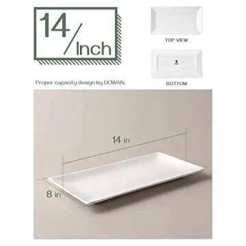 DOWAN 14" Serving Trays for Elegant Entertaining