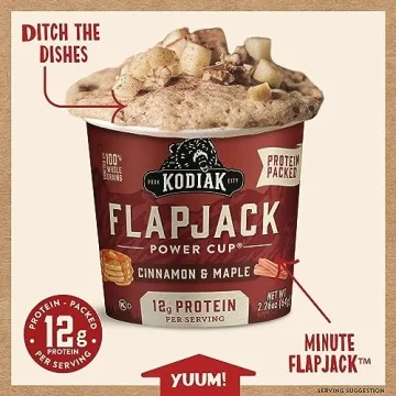 Kodiak Cakes Pancake Mix - Cinnamon Maple (Pack of 12)