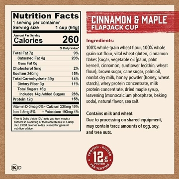 Kodiak Cakes Pancake Mix - Cinnamon Maple (Pack of 12)