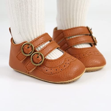 Infant Baby Girls Mary Jane Flats Non-Slip Toddler Shoes