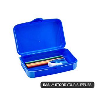 It's Academic Hard Pencil Case Set, Durable & Colorful, 2-Pack