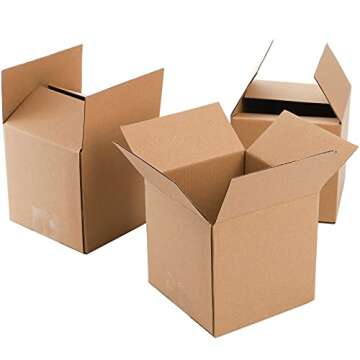 Peohud 30 Pack 5x5x5 Shipping Boxes for All Uses