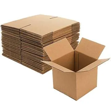 Peohud 30 Pack 5x5x5 Shipping Boxes for All Uses