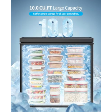TABU 10 Cubic Feet Deep Freezer - Adjustable & Energy Saving