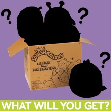 Squishmallows 5-Inch Plush Mystery Box 5 Pack - Official Jazwares