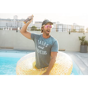 Mens Tacos and Cervezas Taco Tuesday Tee for Fun