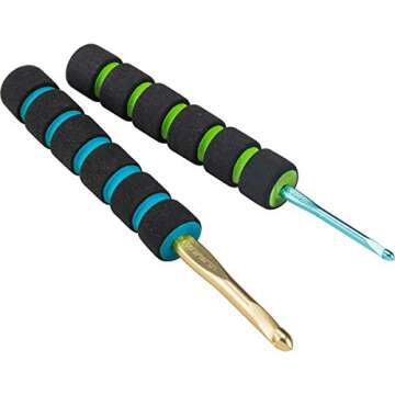 Susan Bates Crochet Hook Cushion Grips for Comfort
