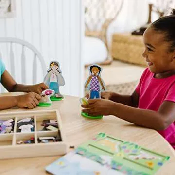 Melissa & Doug Magnetic Dress-Up Dolls for Imaginative Play