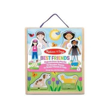 Melissa & Doug Magnetic Dress-Up Dolls for Imaginative Play