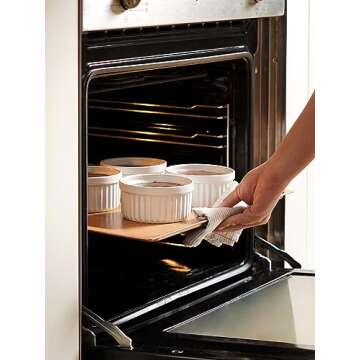 LE TAUCI Ramekins with Lids, 8 oz Set of 4