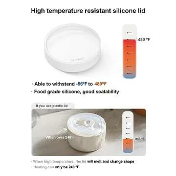 LE TAUCI Ramekins with Lids, 8 oz Set of 4