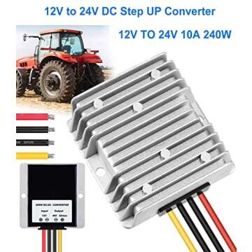 EAGWELL DC Converter Regulator Power Supply Adapter for Motor Car Truck Vehicle Boat Solar System